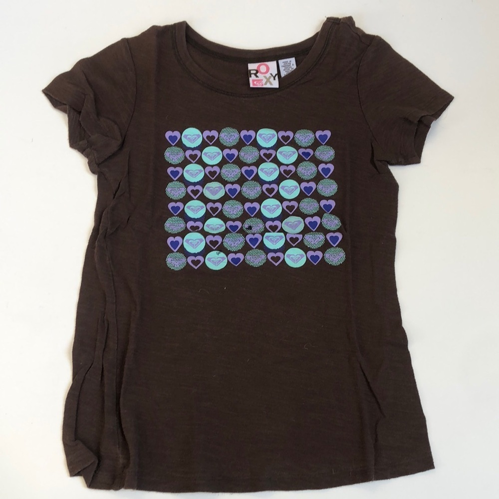 ROXY GIRLS SHORT SLEEVE TEE SIZE LARGE